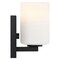 Access Lighting Sienna, 1 Light Wall Sconce  Vanity, Matte Black Finish, Opal Glass 62621-MBL/OPL - alternate 3